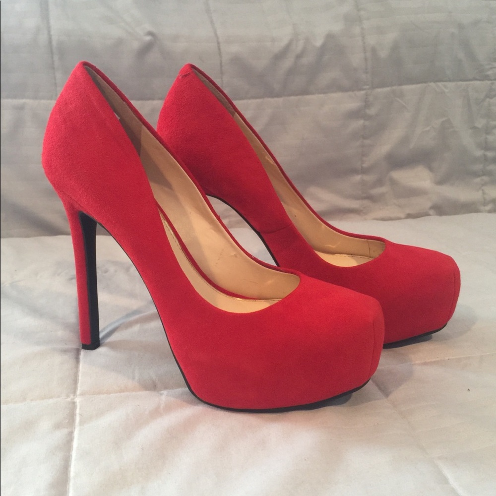 Red Suede 4”Heel Jessica Simpson